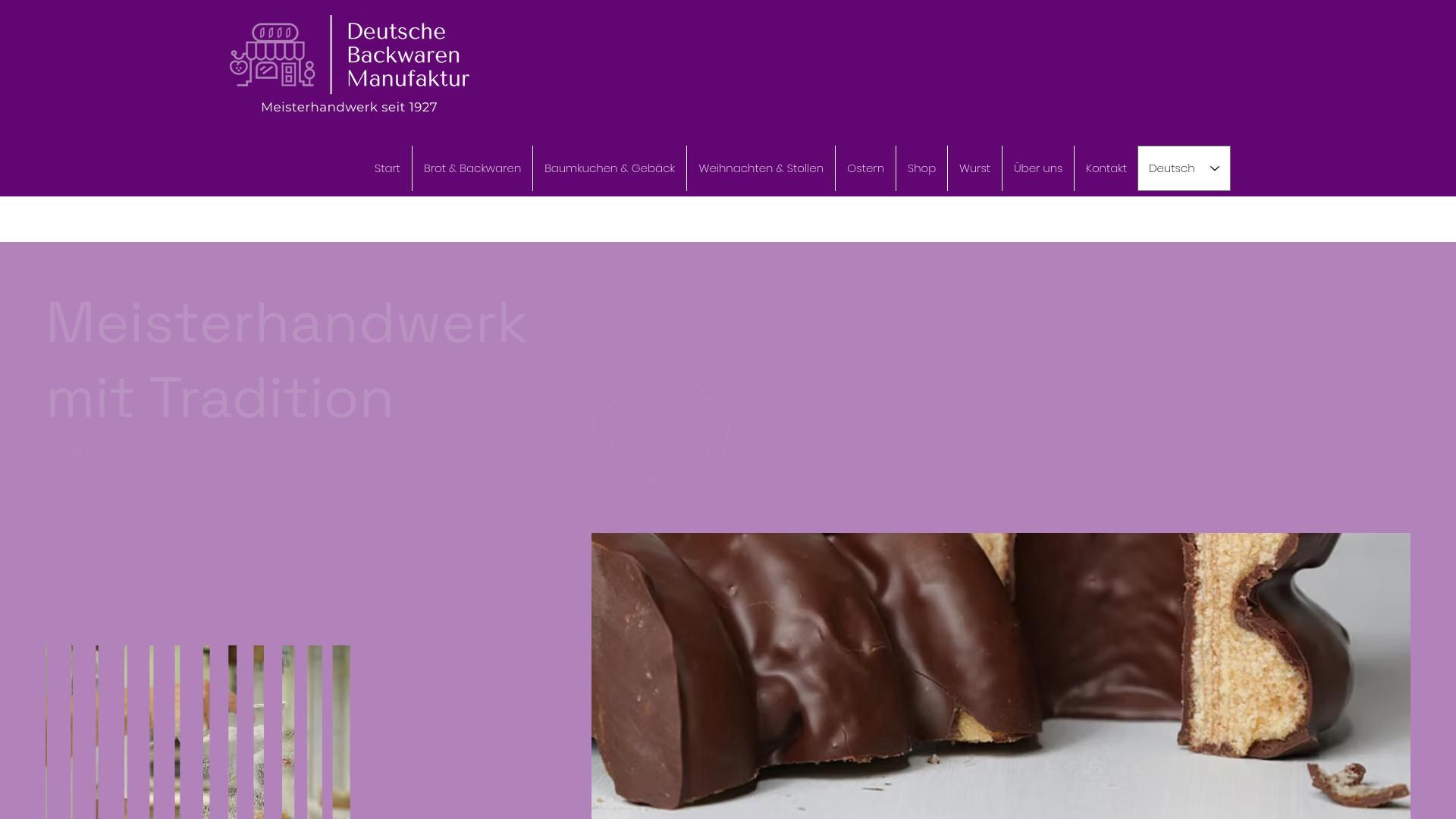 Screenshot deutsche-backwaren-manufaktur.com