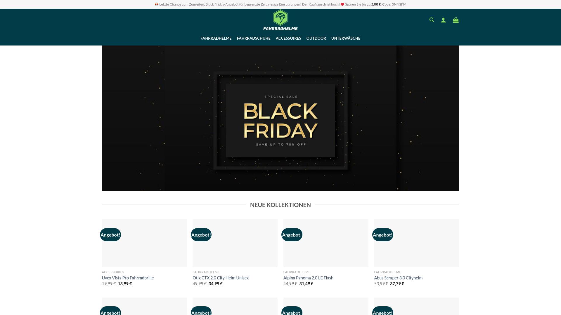 Screenshot fahrradhelmeneu.com