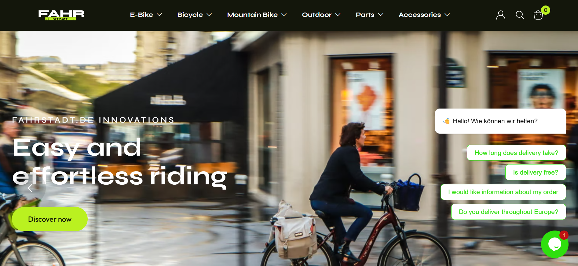 Screenshot fahrstadt.de