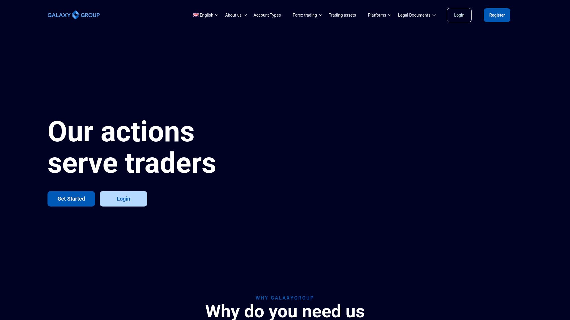 Screenshot galaxygroup.io