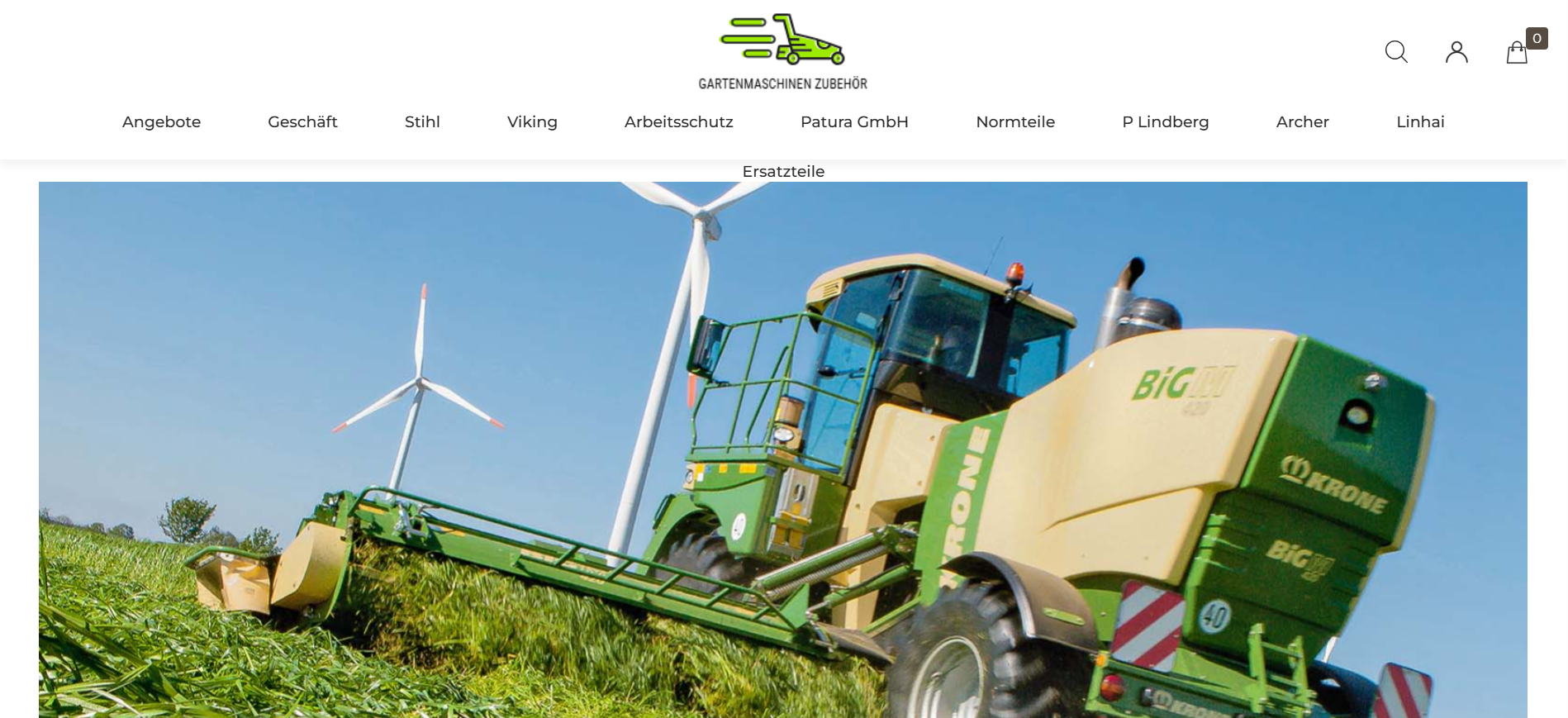 Screenshot gartenmaschinenzubehor.com