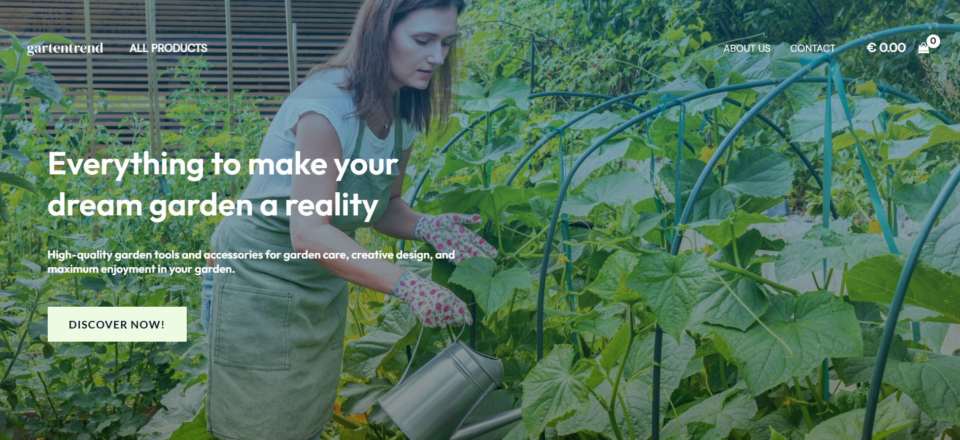 Screenshot gartentrend.shop
