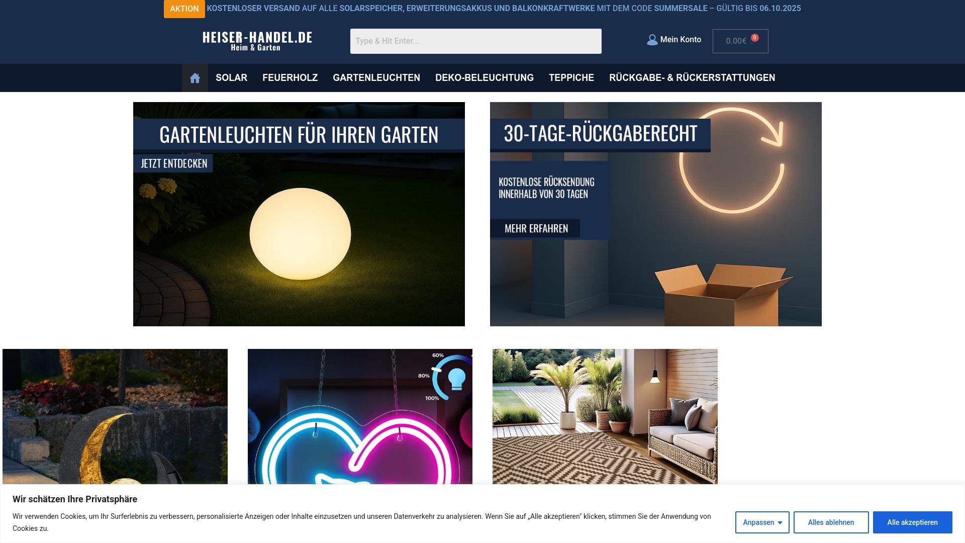 Screenshot heisen-handels.de