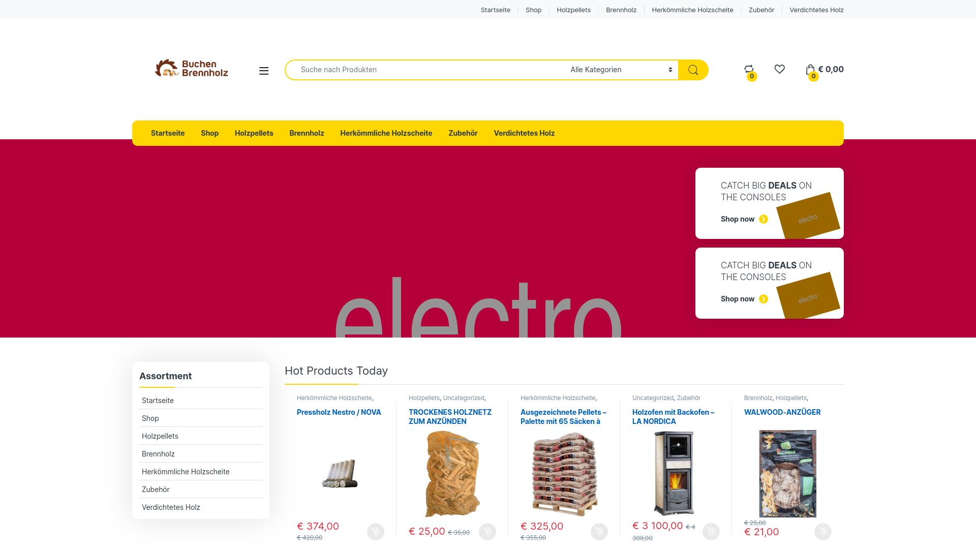 Screenshot holzlieferung.com