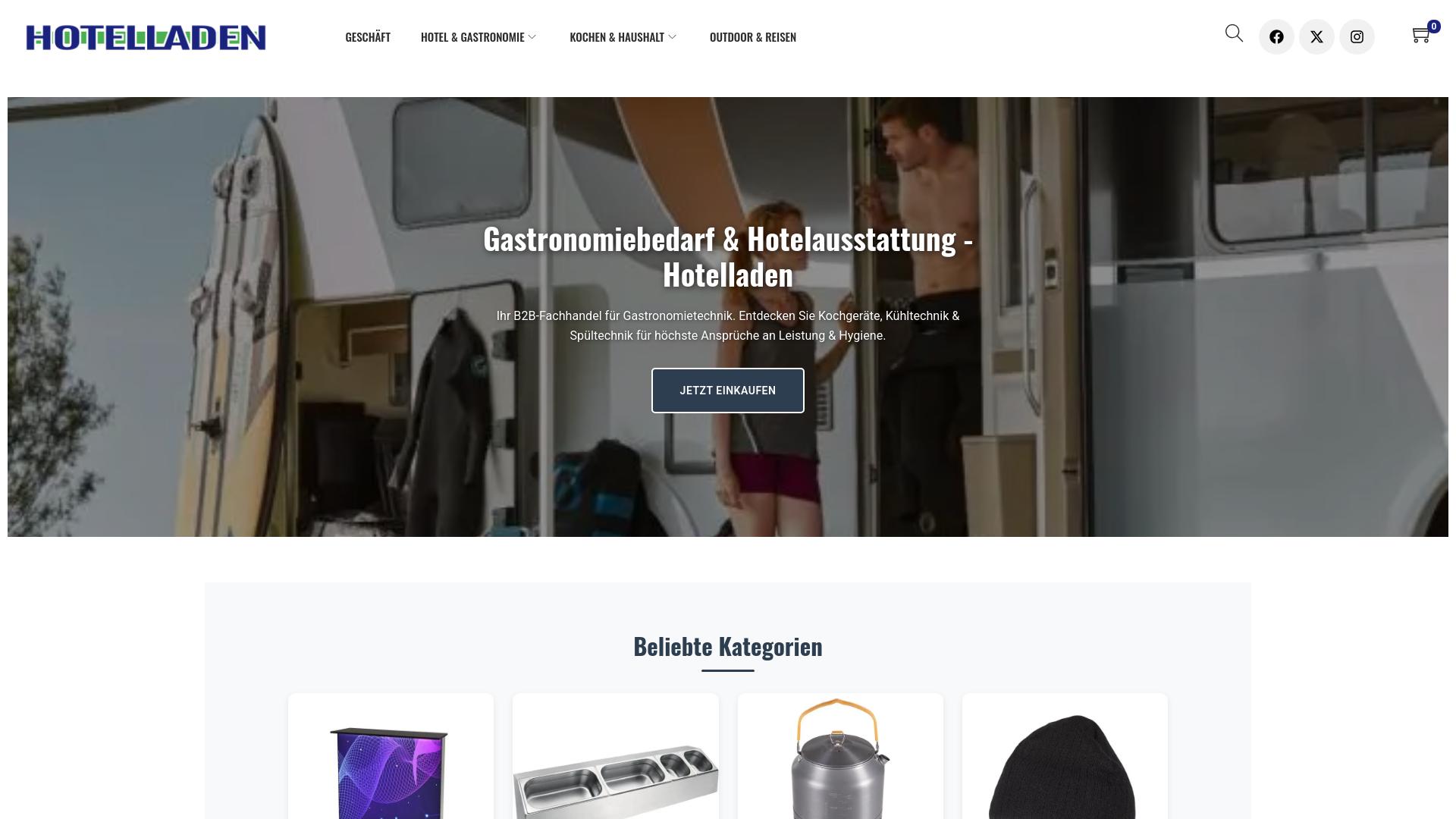 Screenshot hotelladen.com