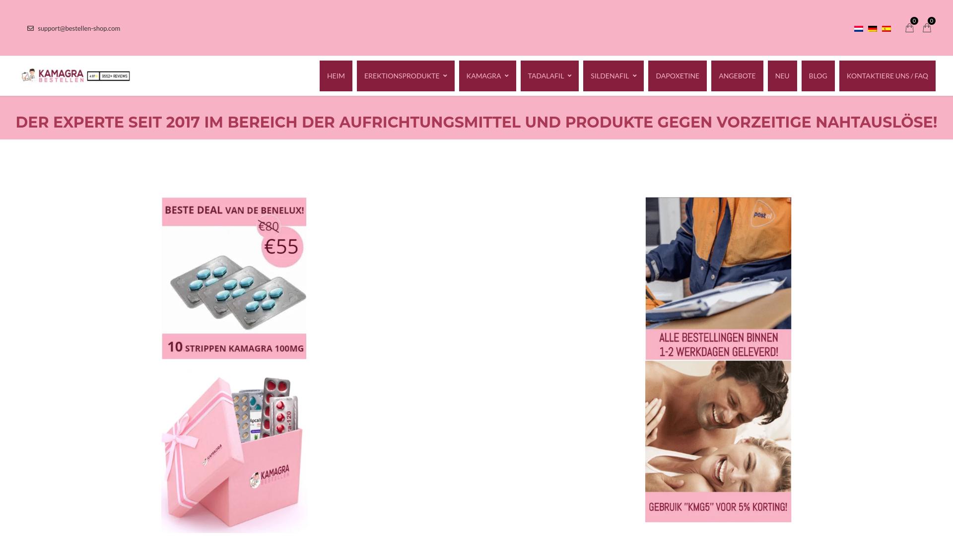 Screenshot kamagrabestellenshop.to