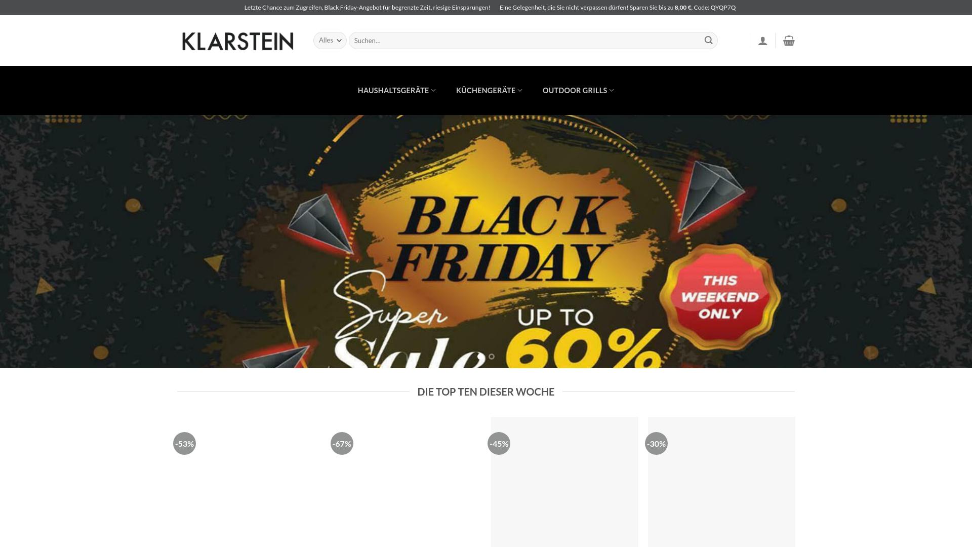 Screenshot klarsteinkuche.com