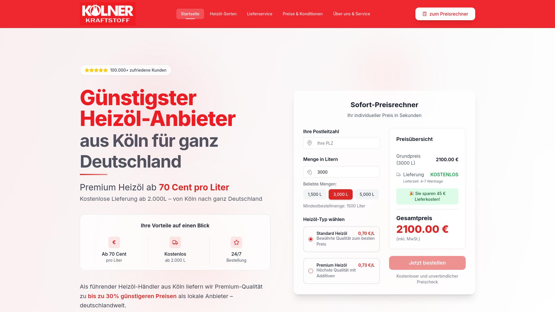 Screenshot koelner-kraftstoff.de