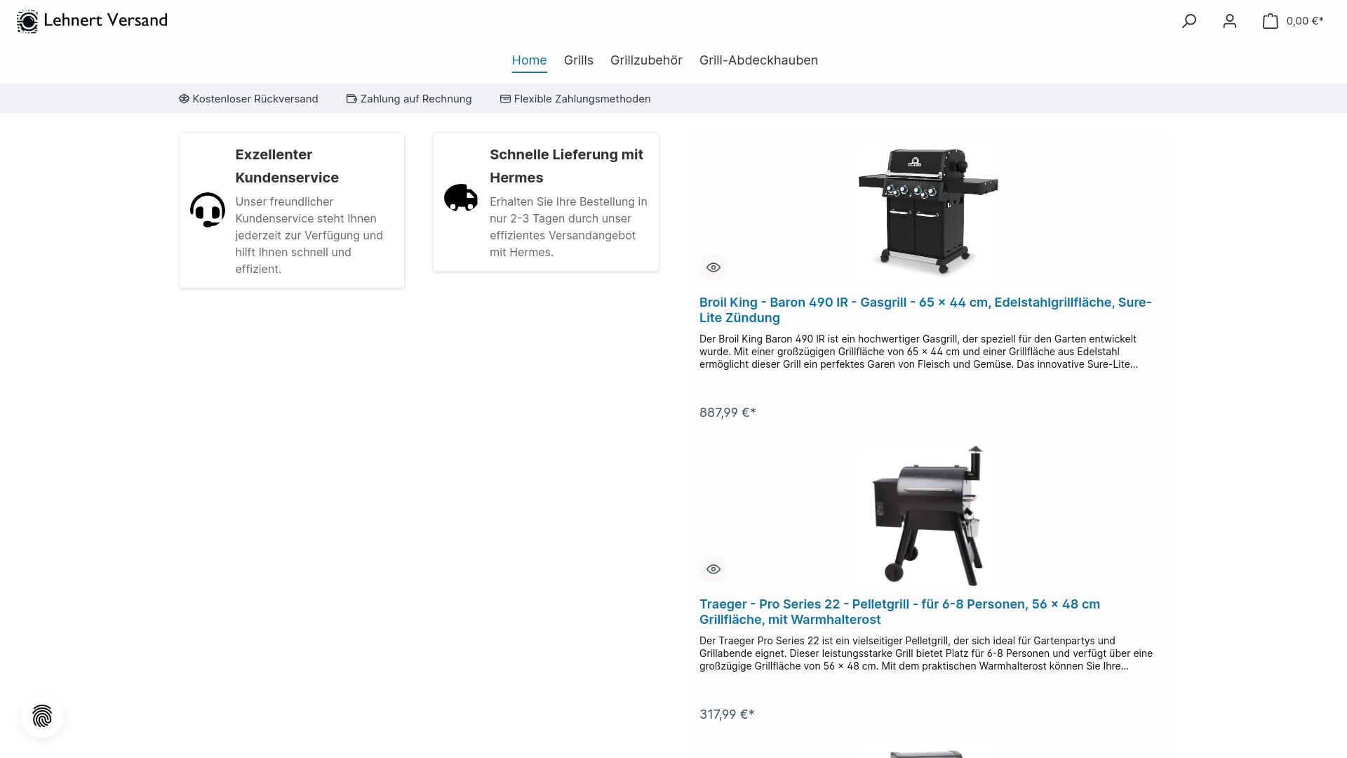 Screenshot lehnert-versand.de