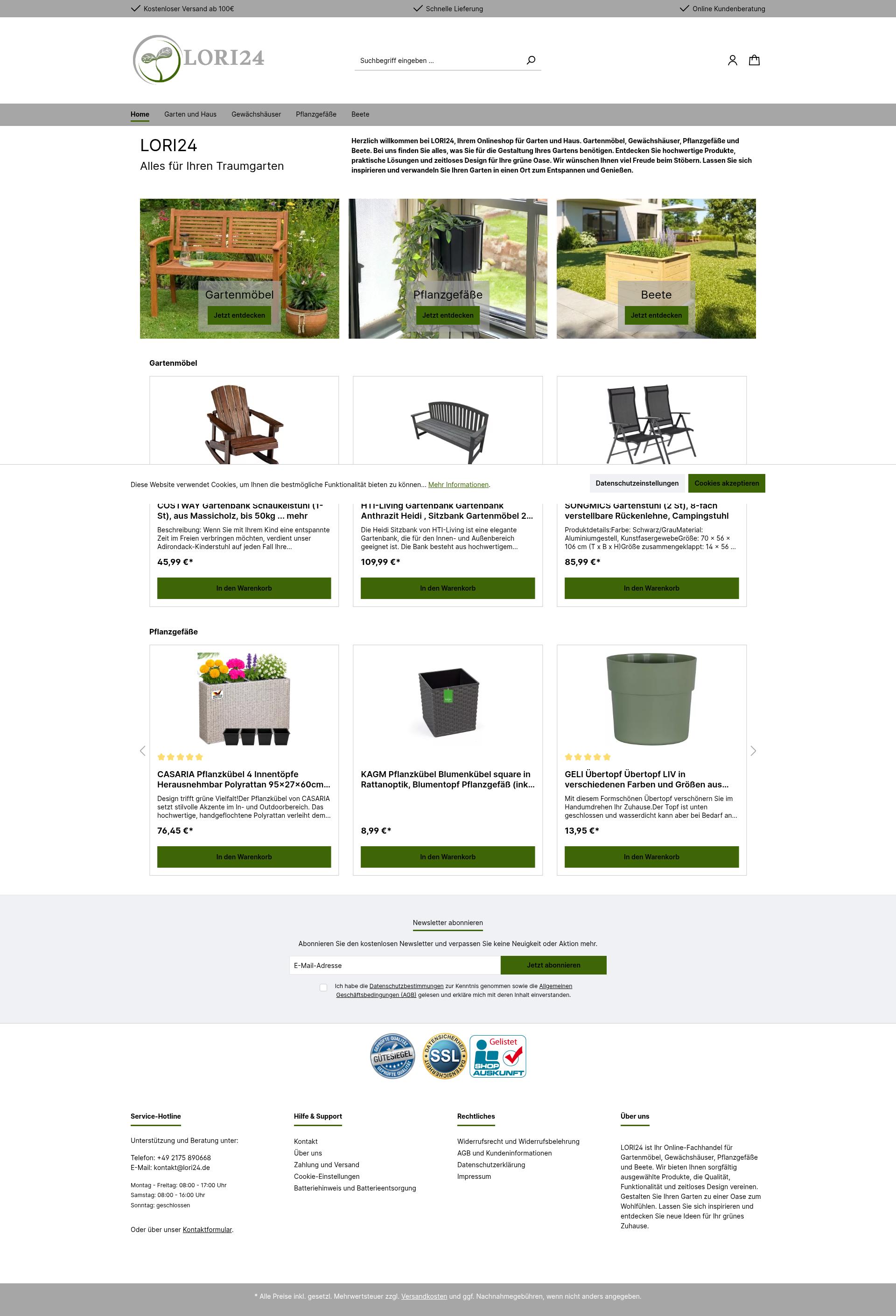 Screenshot lori24.de