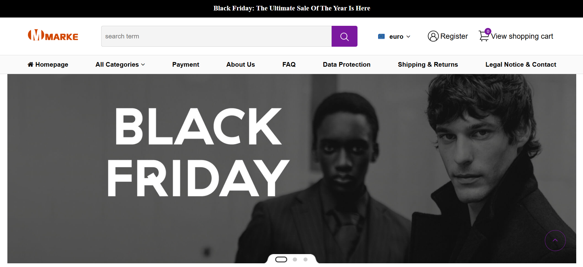 Screenshot marketmarkdowns.com