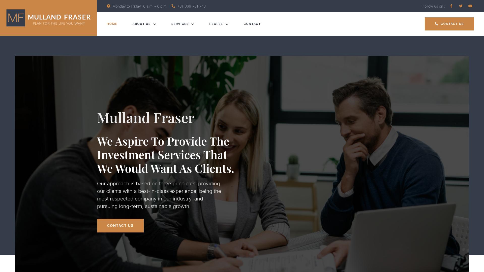 Screenshot mullandfraser.com