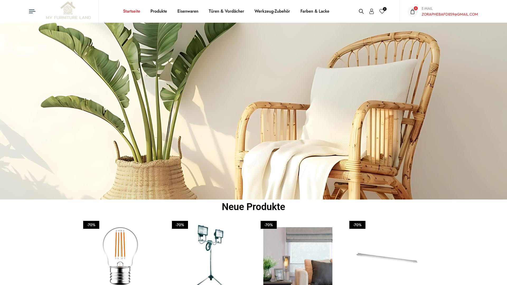 Screenshot myfurnitureland.com