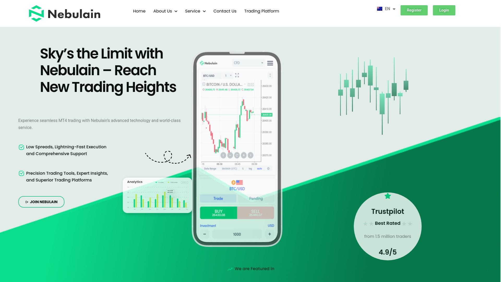 Screenshot nebulain.com