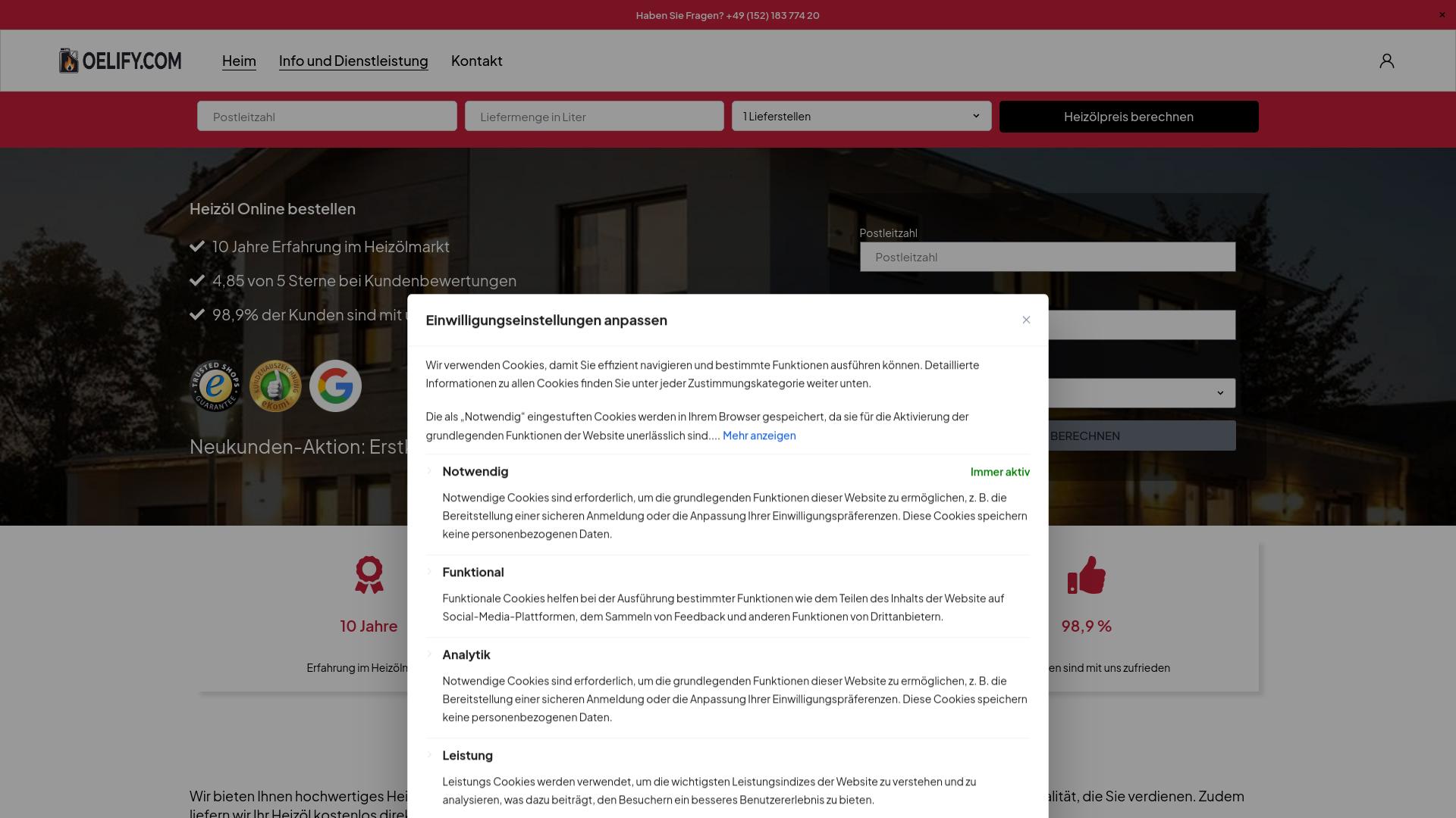 Screenshot oelify.com