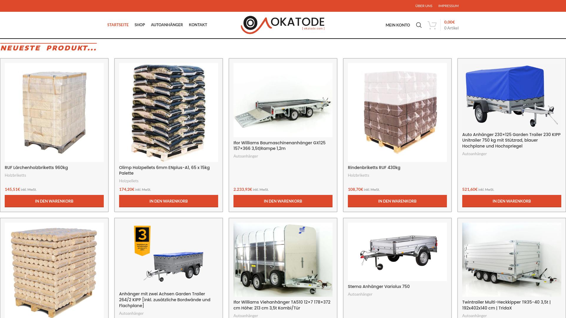 Screenshot okatode.com
