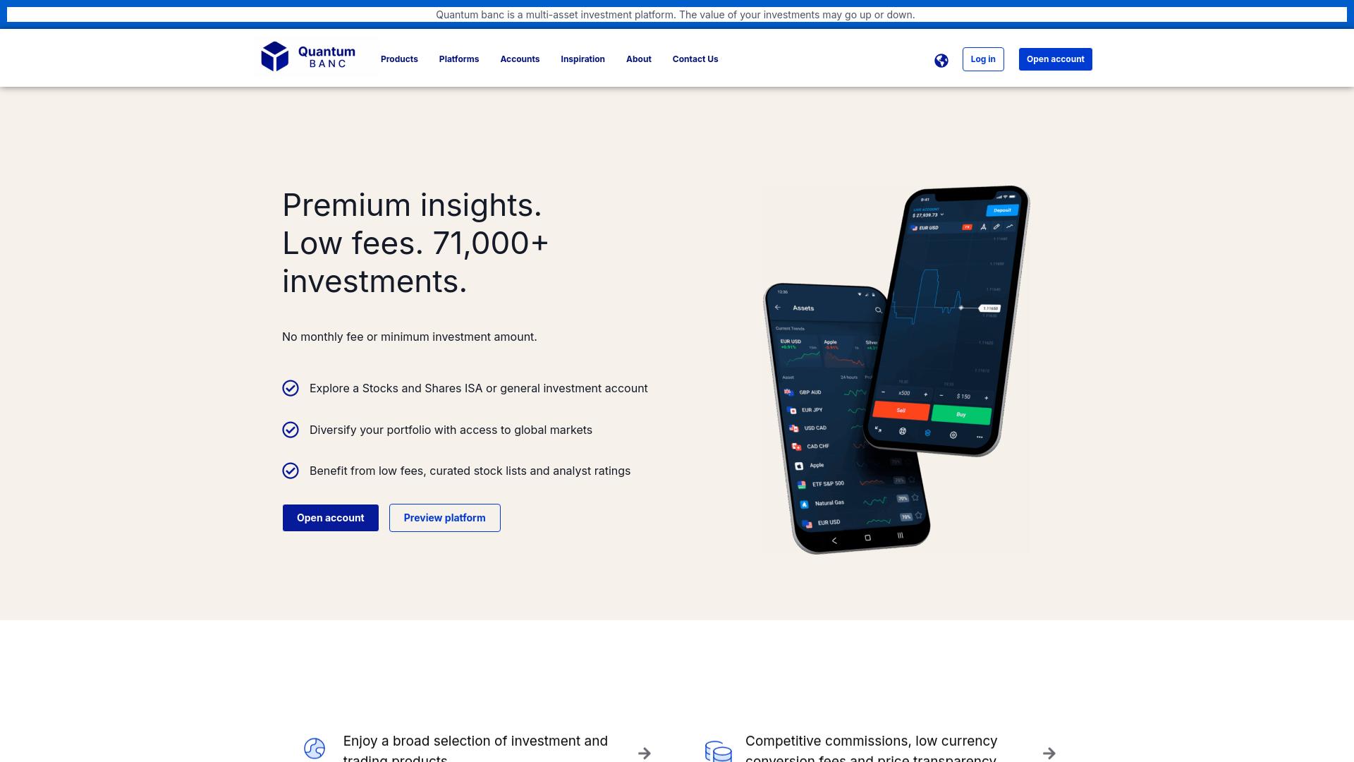 Screenshot quantum-banc.world