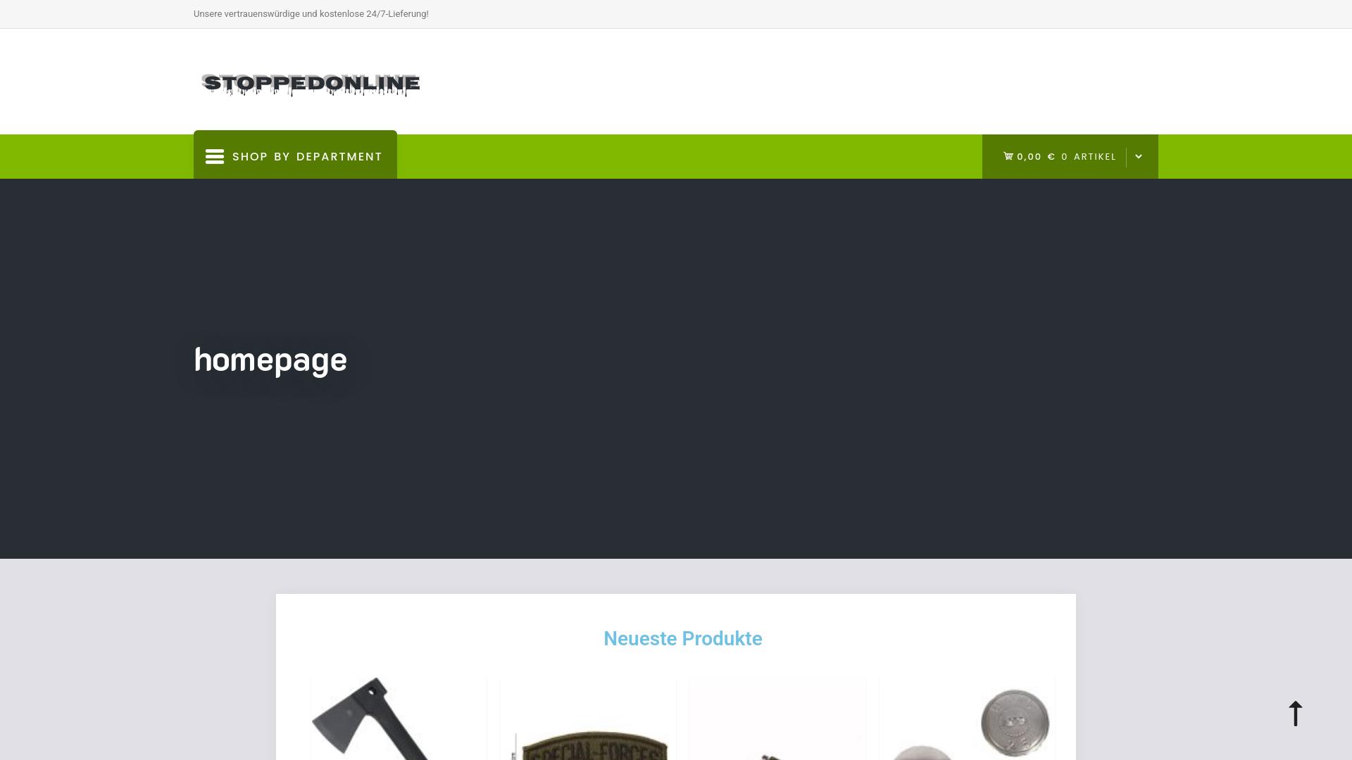 Screenshot stoppedonline.com