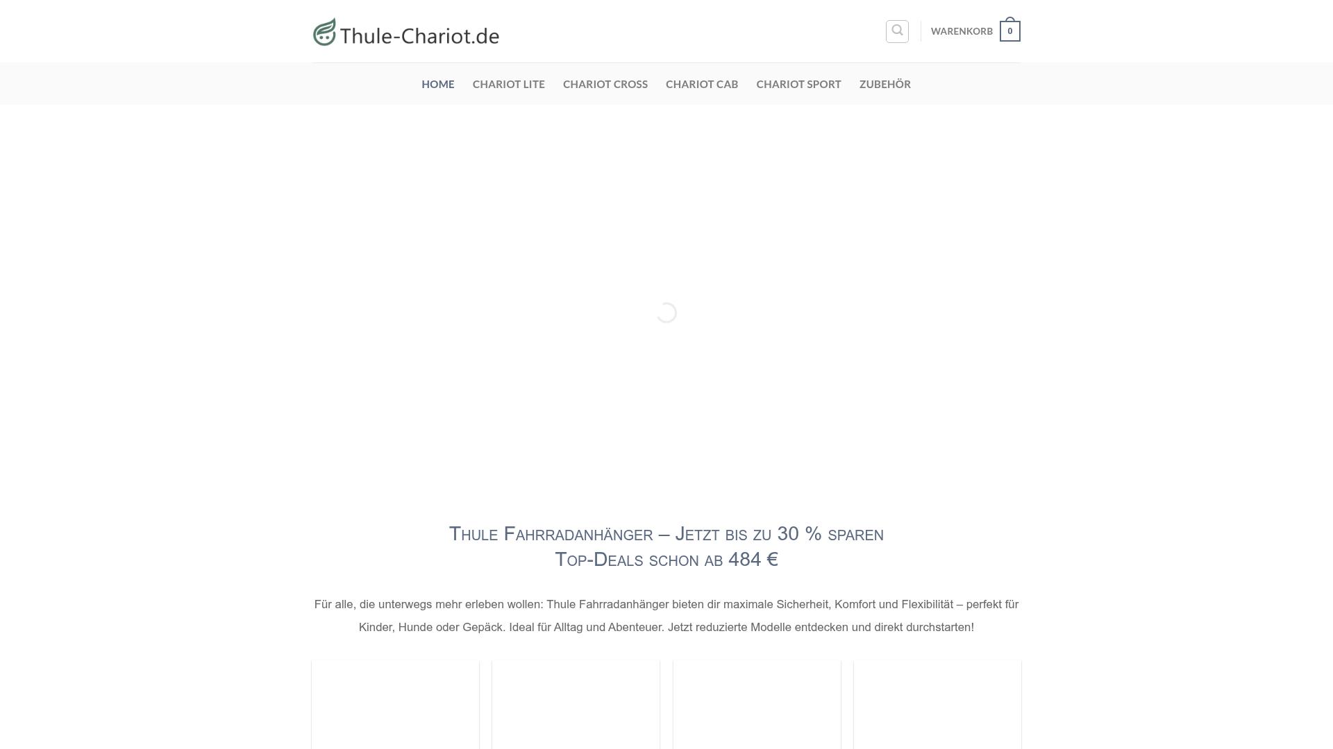 Screenshot thule-chariot.de