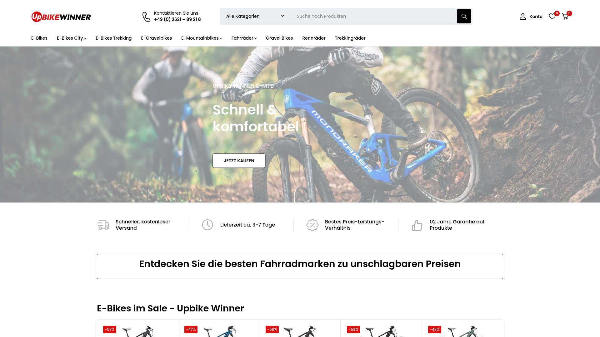 Screenshot upbikewinner.com