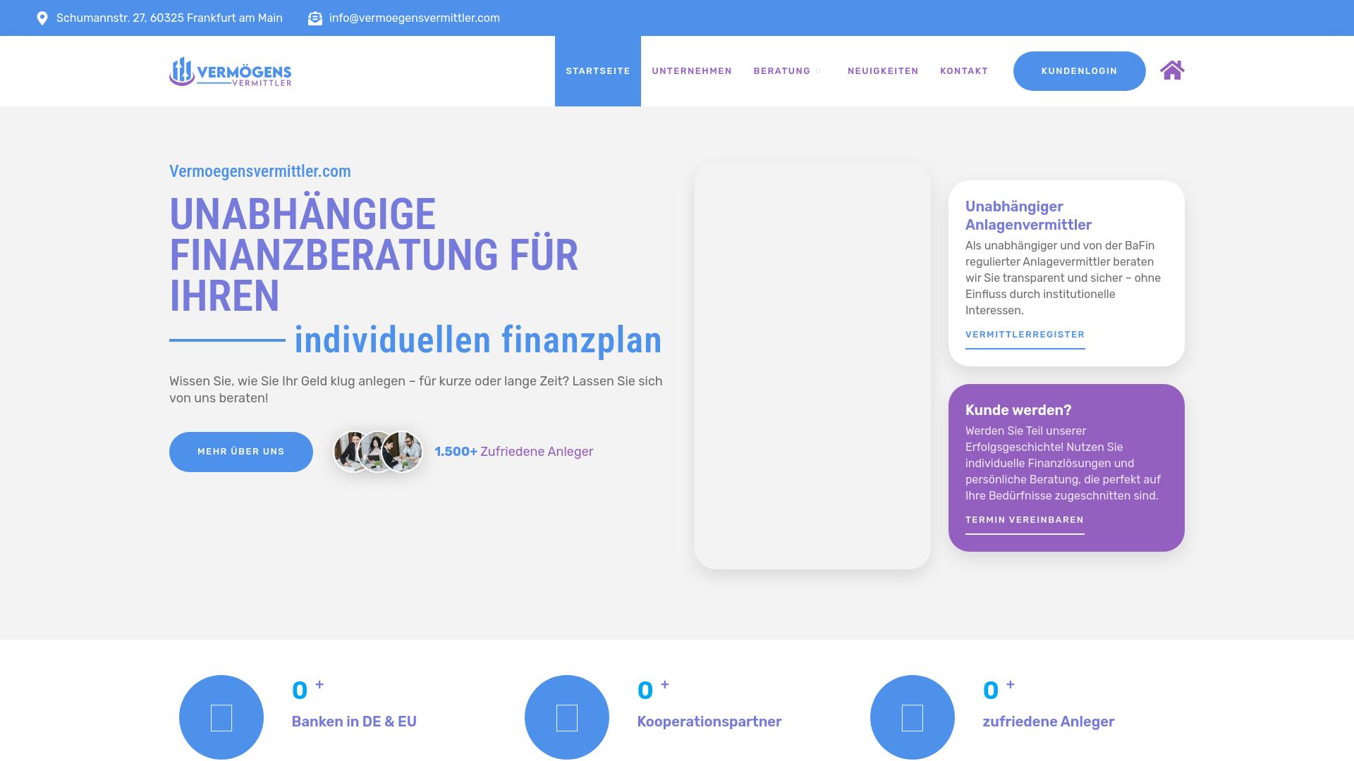 Screenshot vermoegensvermittler.com