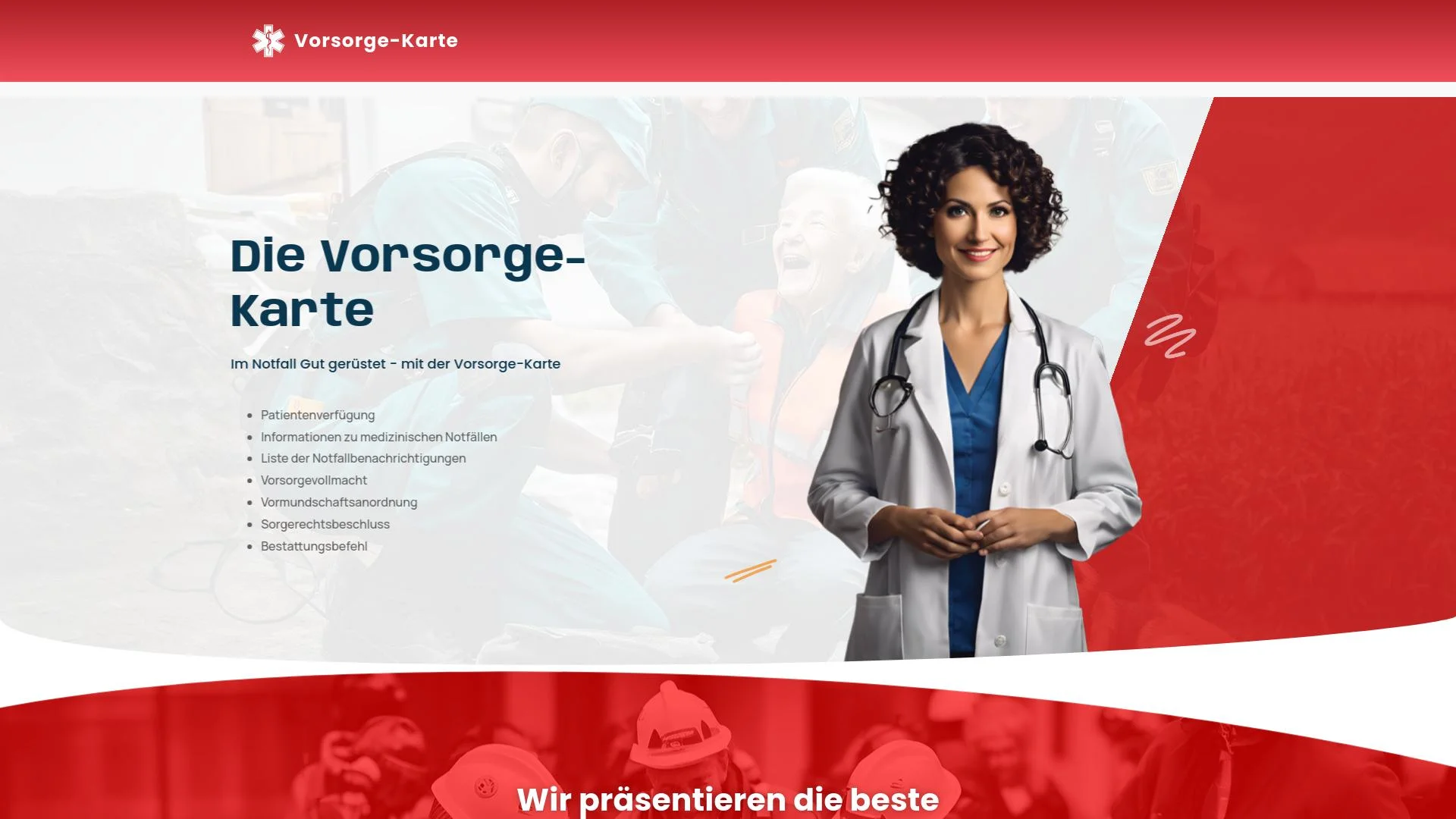 Screenshot vorsorge-karte.com