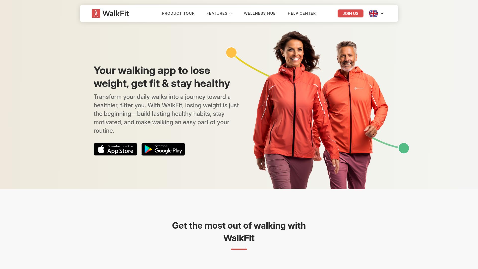 Screenshot walkfit.welltech.com