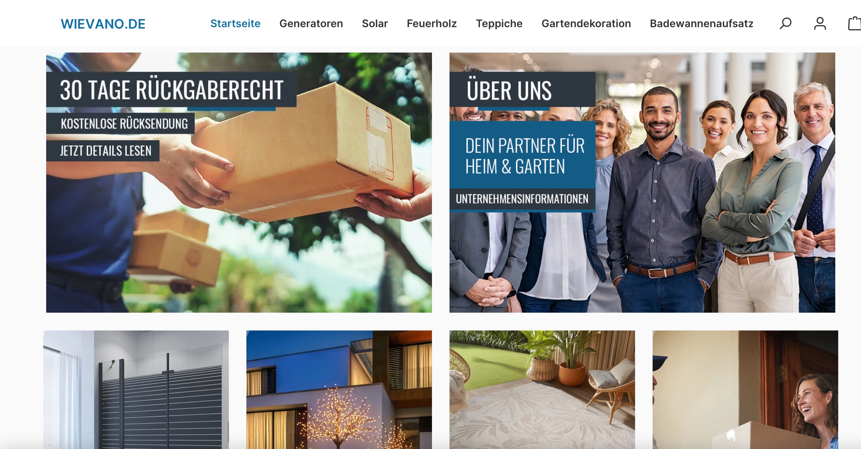 Screenshot wievano.de