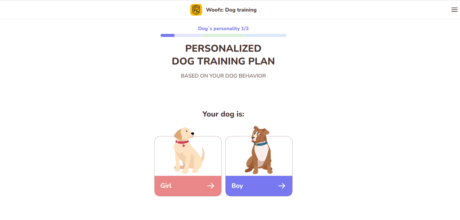 Screenshot woofz.academy