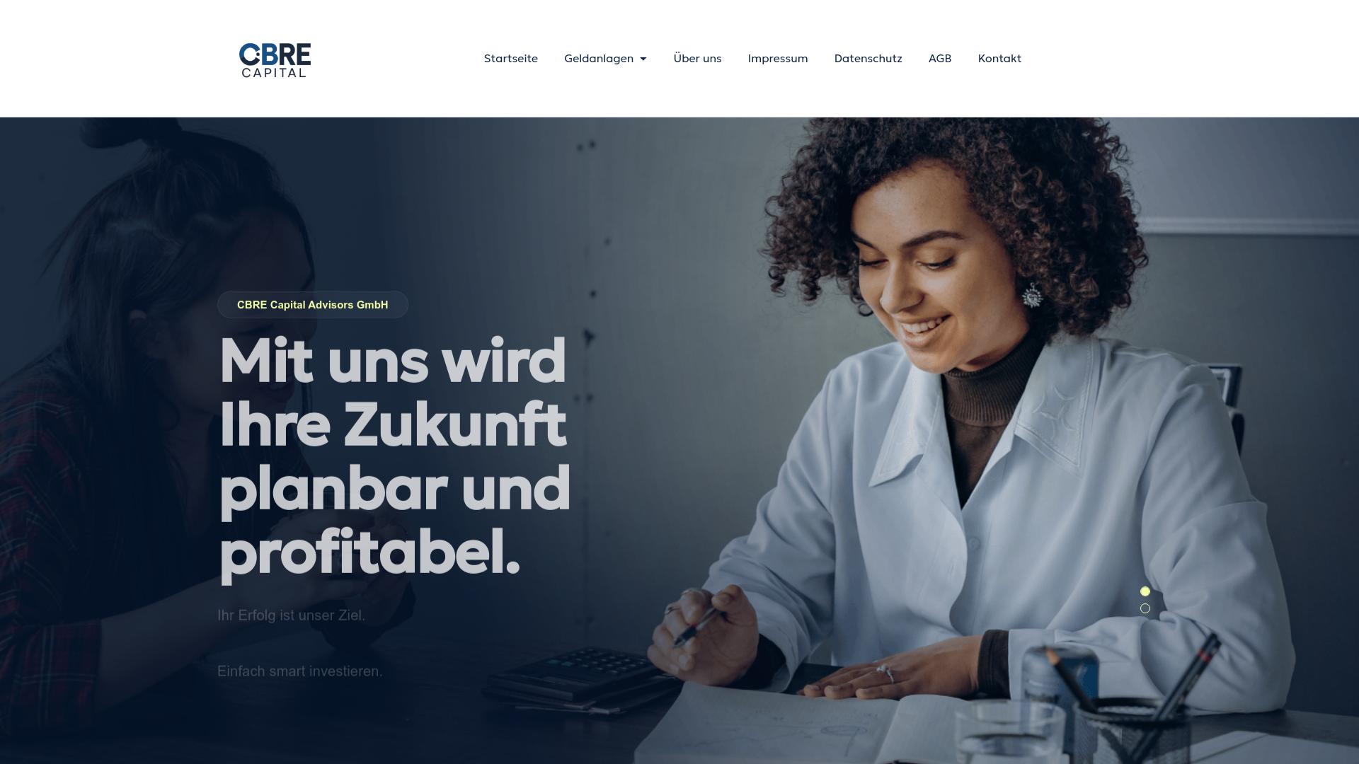 Screenshot cbre-capital-advisors.com