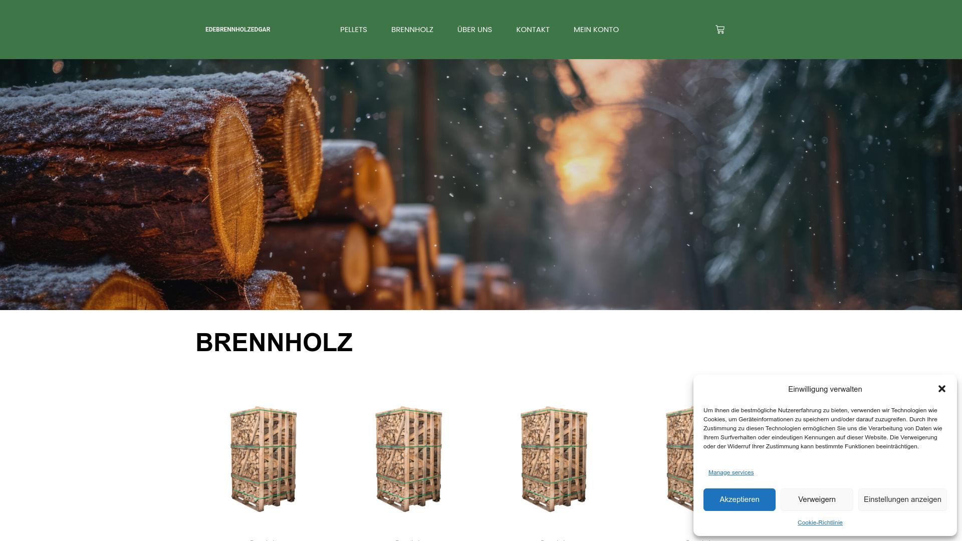 Screenshot edebrennholzedgar.com