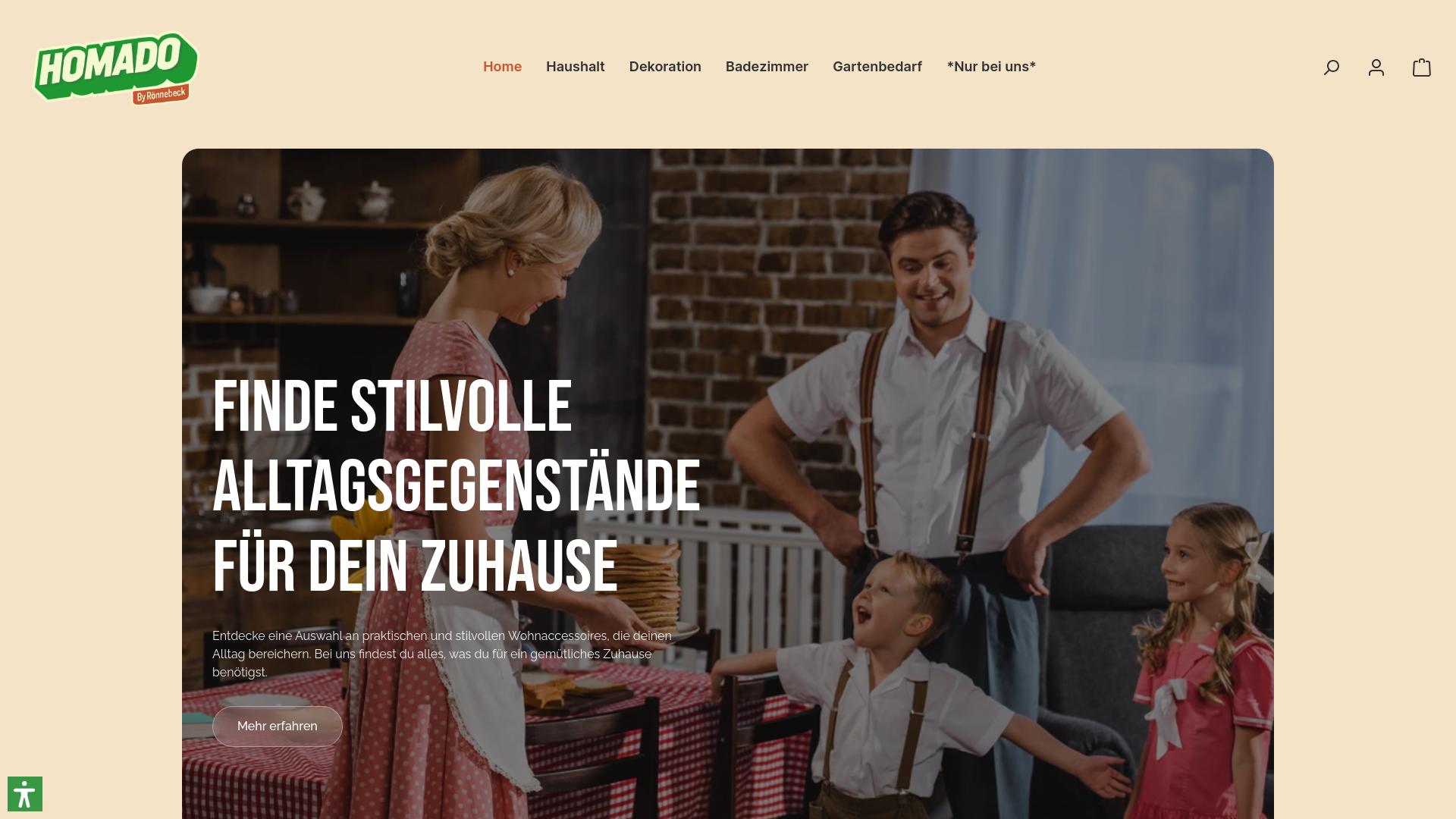 Screenshot homado.de