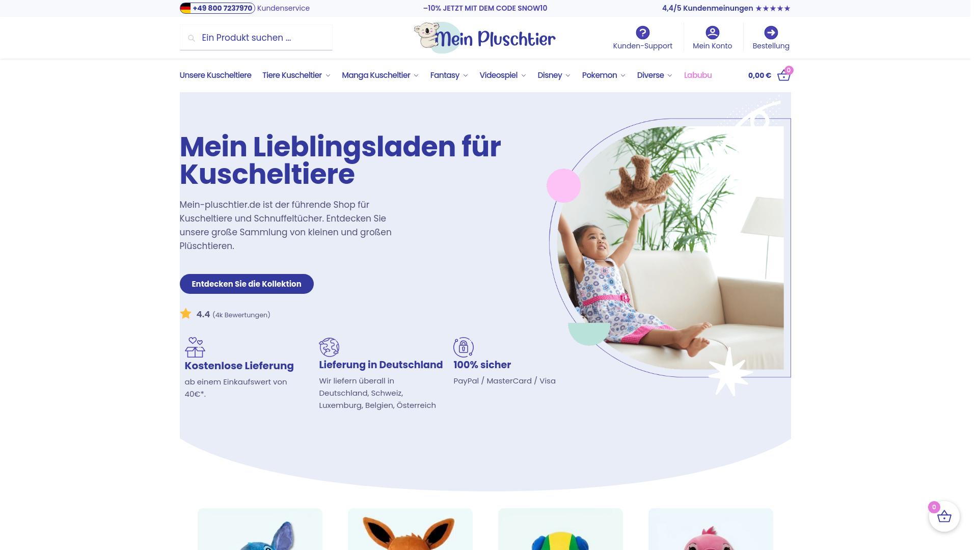 Screenshot mein-pluschtier.de