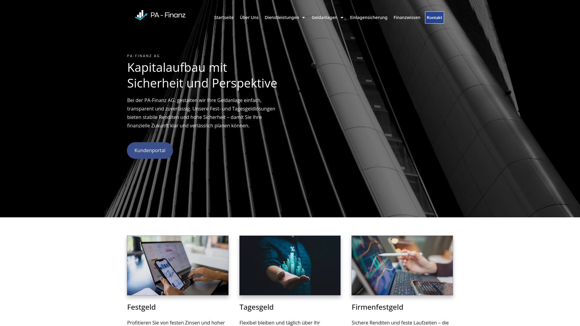 Screenshot pafinanz.com