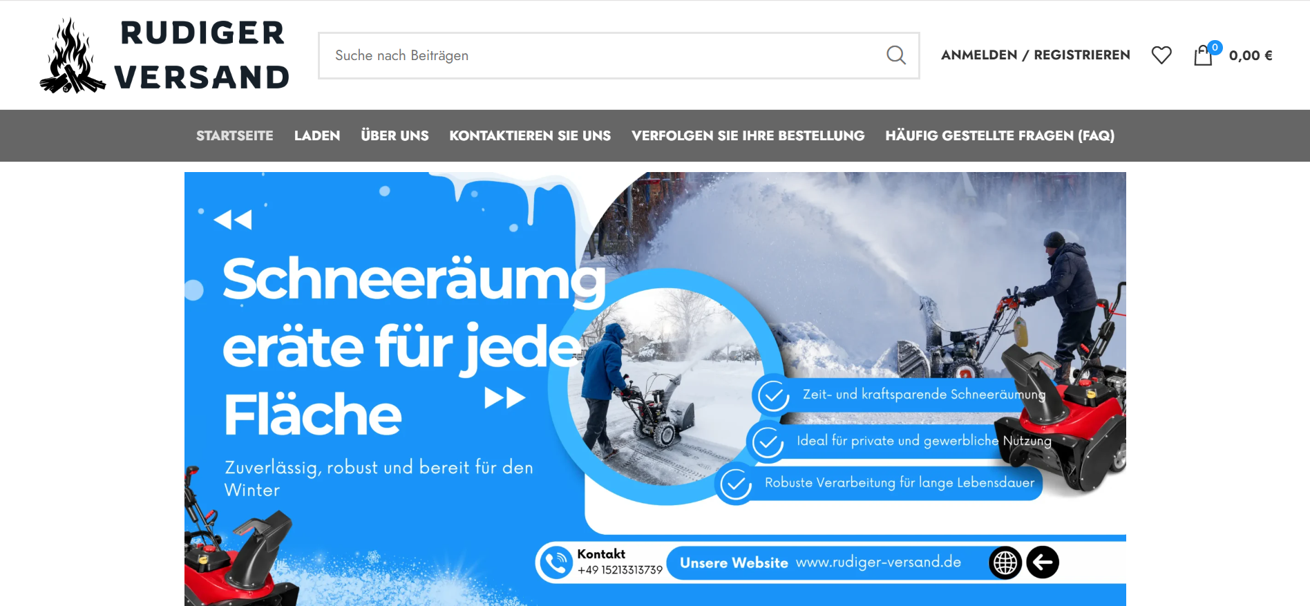 Screenshot rudiger-versand.de