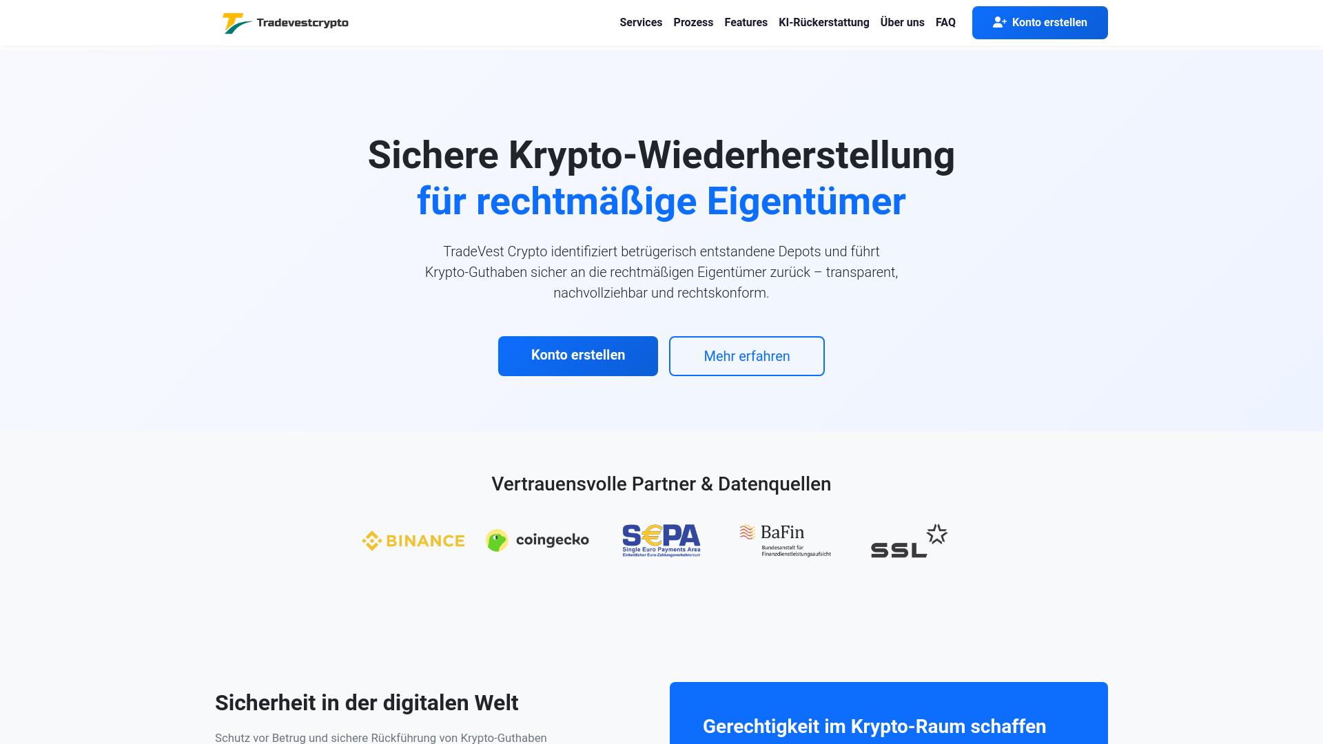 Screenshot tradevestcrypto.com