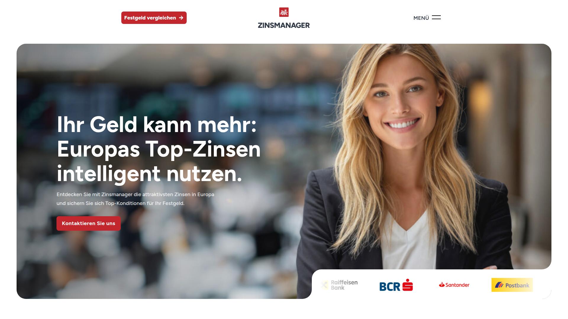 Screenshot zinsmanager.de