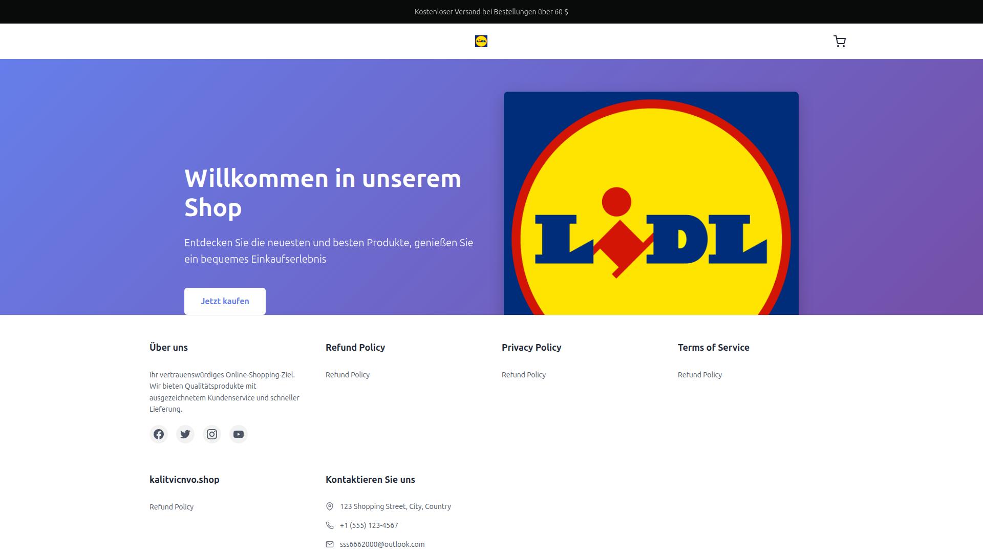 Screenshot at.llinacrda.shop