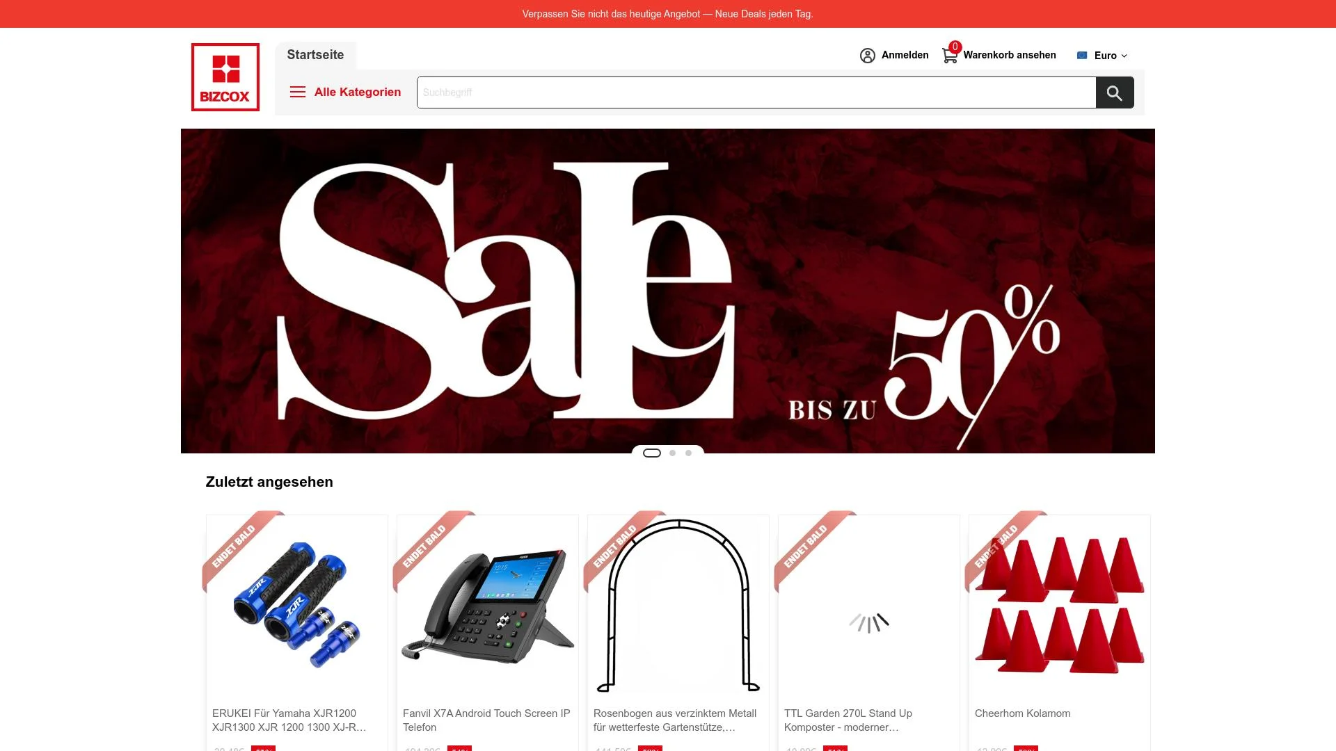 Screenshot bizcox.net