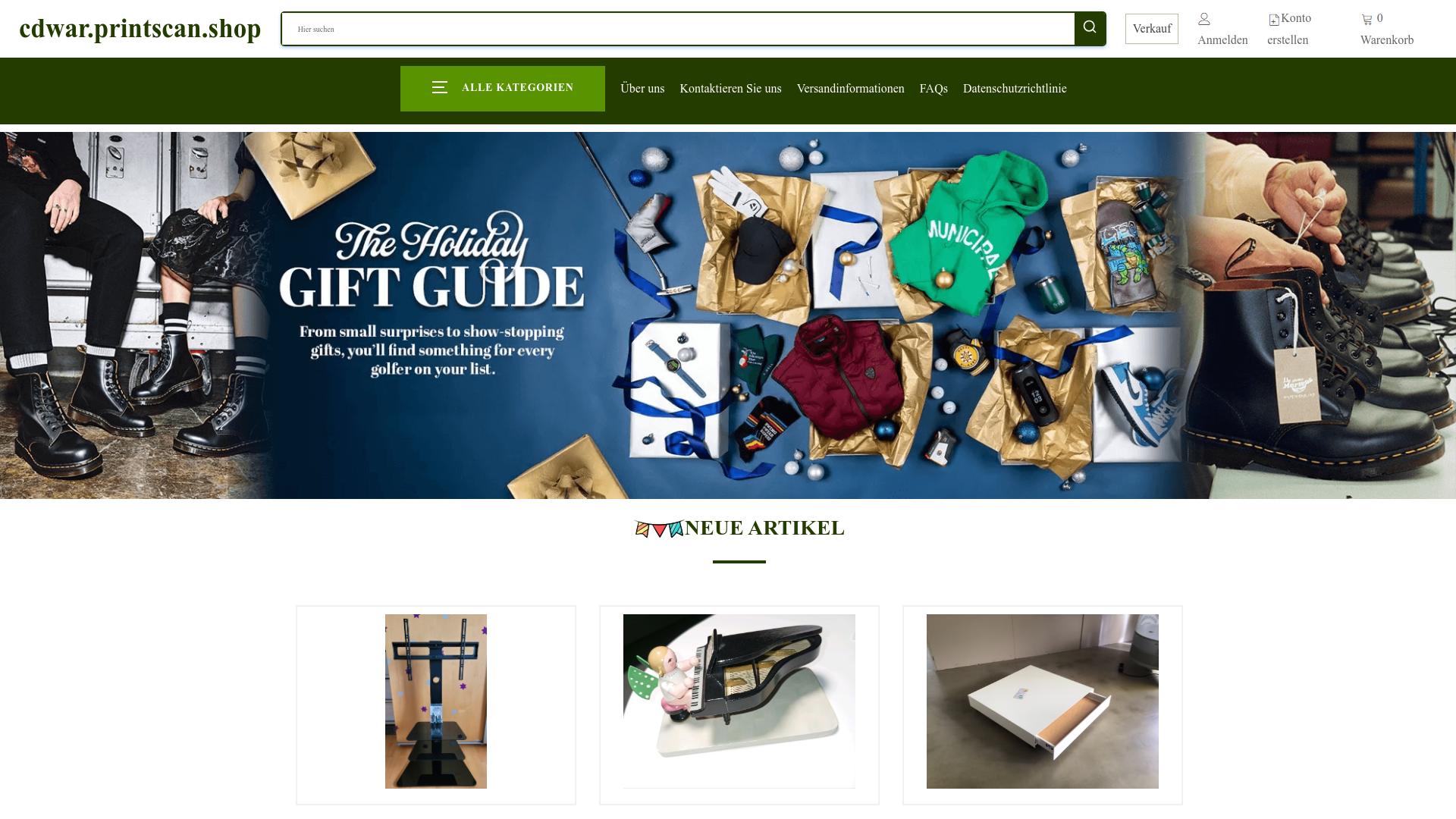 Screenshot cdwar.printscan.shop