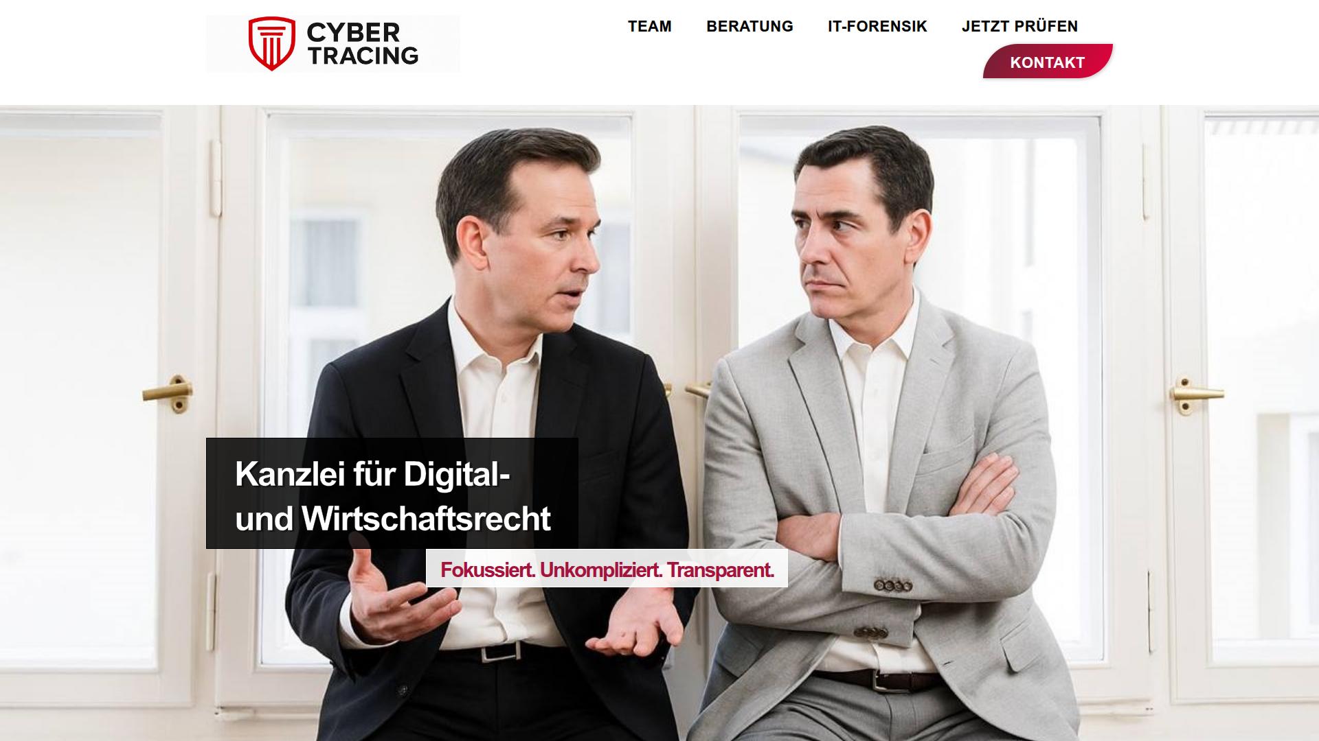 Screenshot cryptocybertracing.com