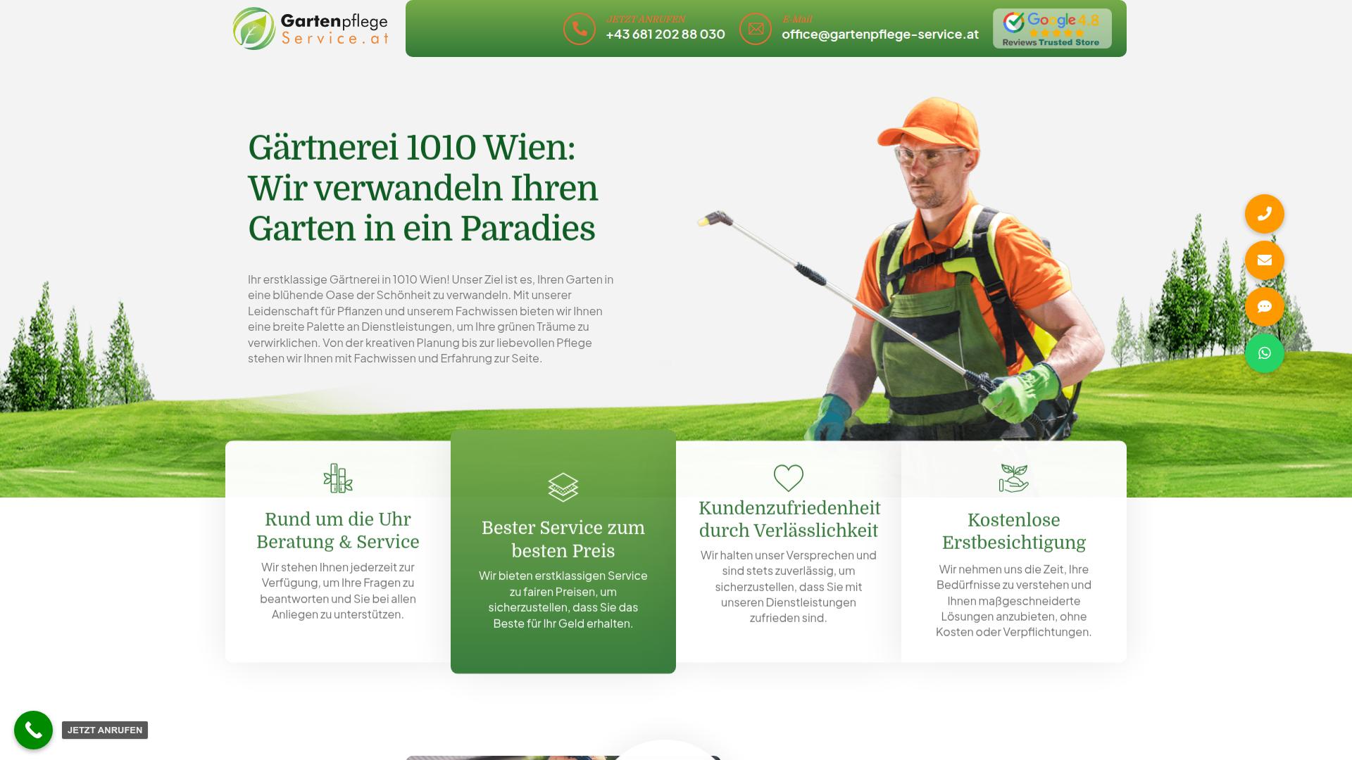 Screenshot gartenpflege-service-wien.at