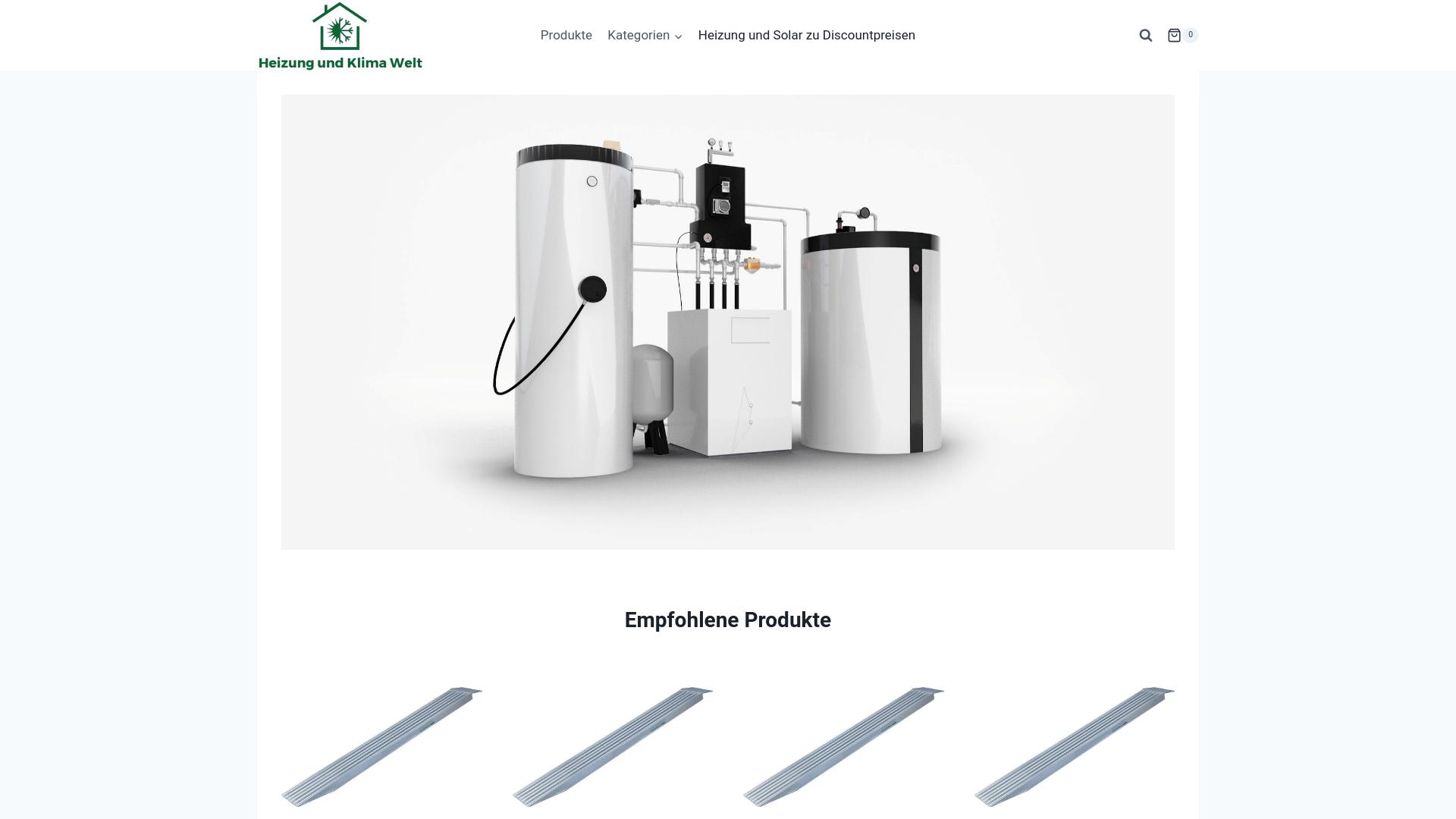 Screenshot heizungundklimawelt.com