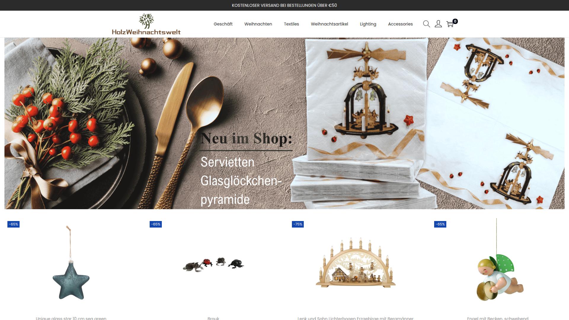 Screenshot holzweihnachtswelt.com
