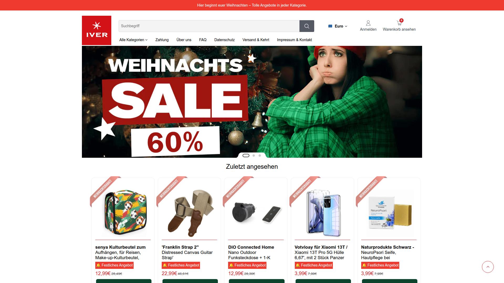 Screenshot ivernamart.com