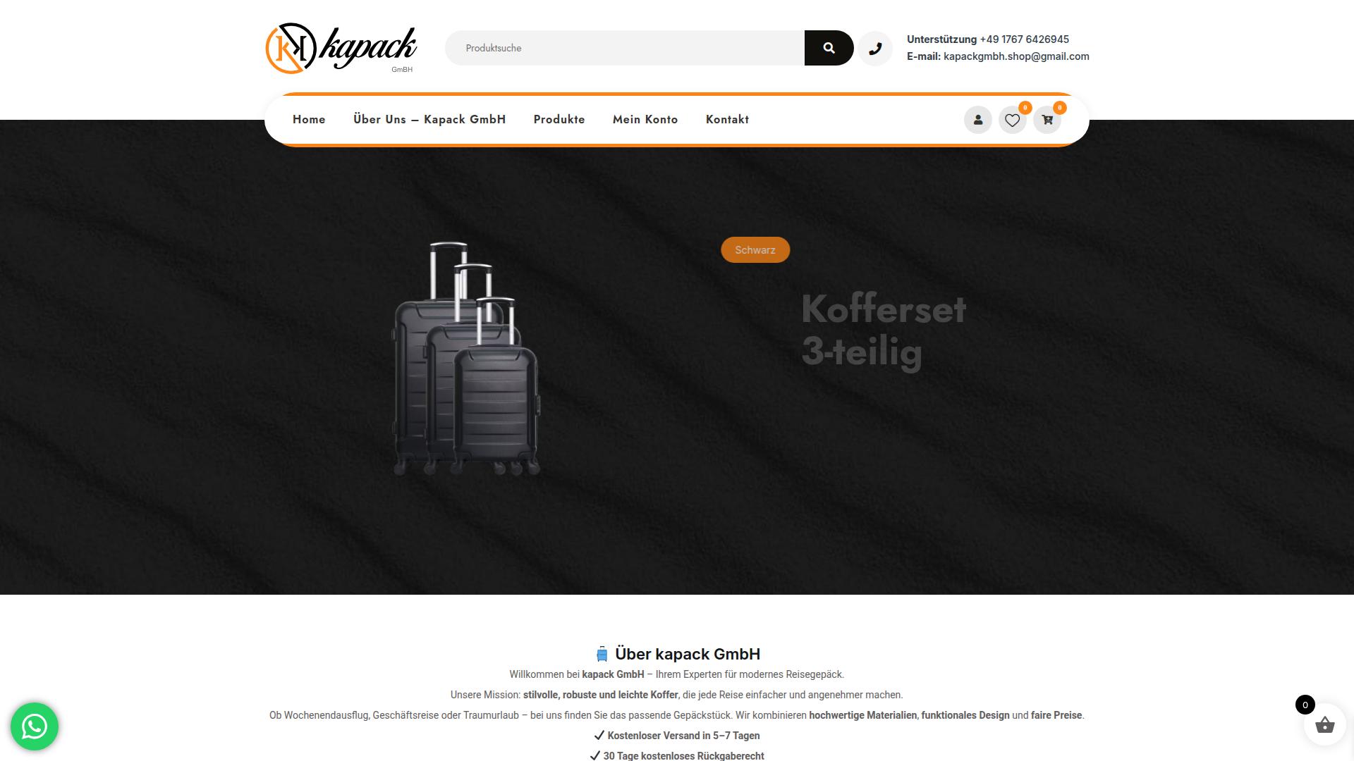 Screenshot kapackgmbh.com