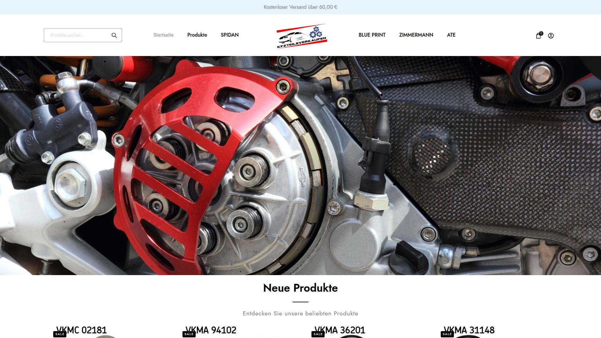 Screenshot kfzteileverkaufen.com