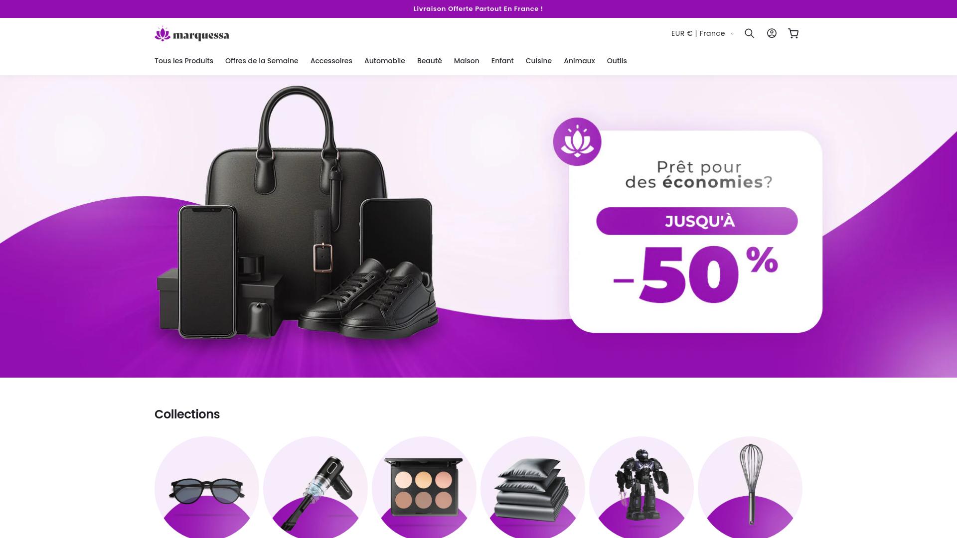 Screenshot larevuebeaute.marquessa.fr