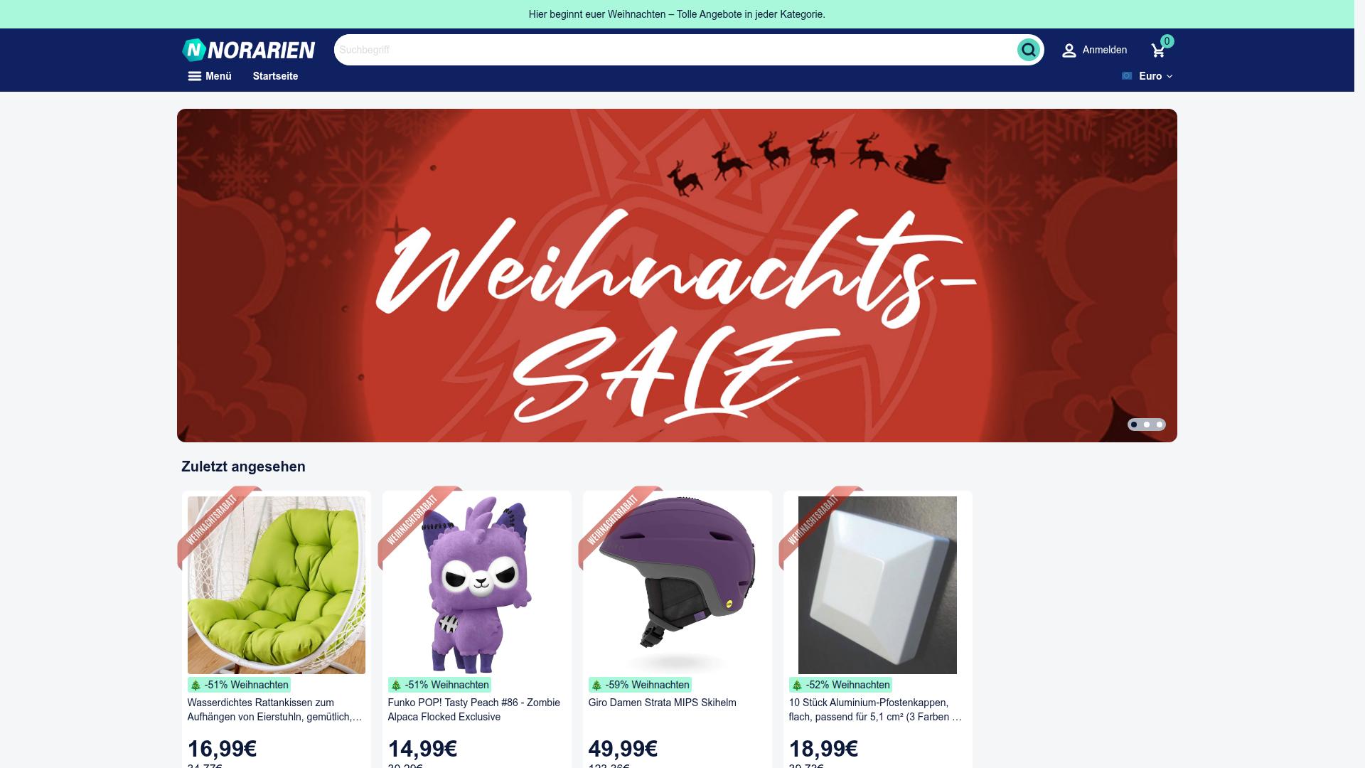 Screenshot norarienshoppe.com