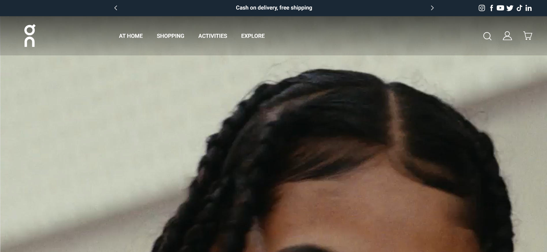 Screenshot onrunning001.myshoplaza.com